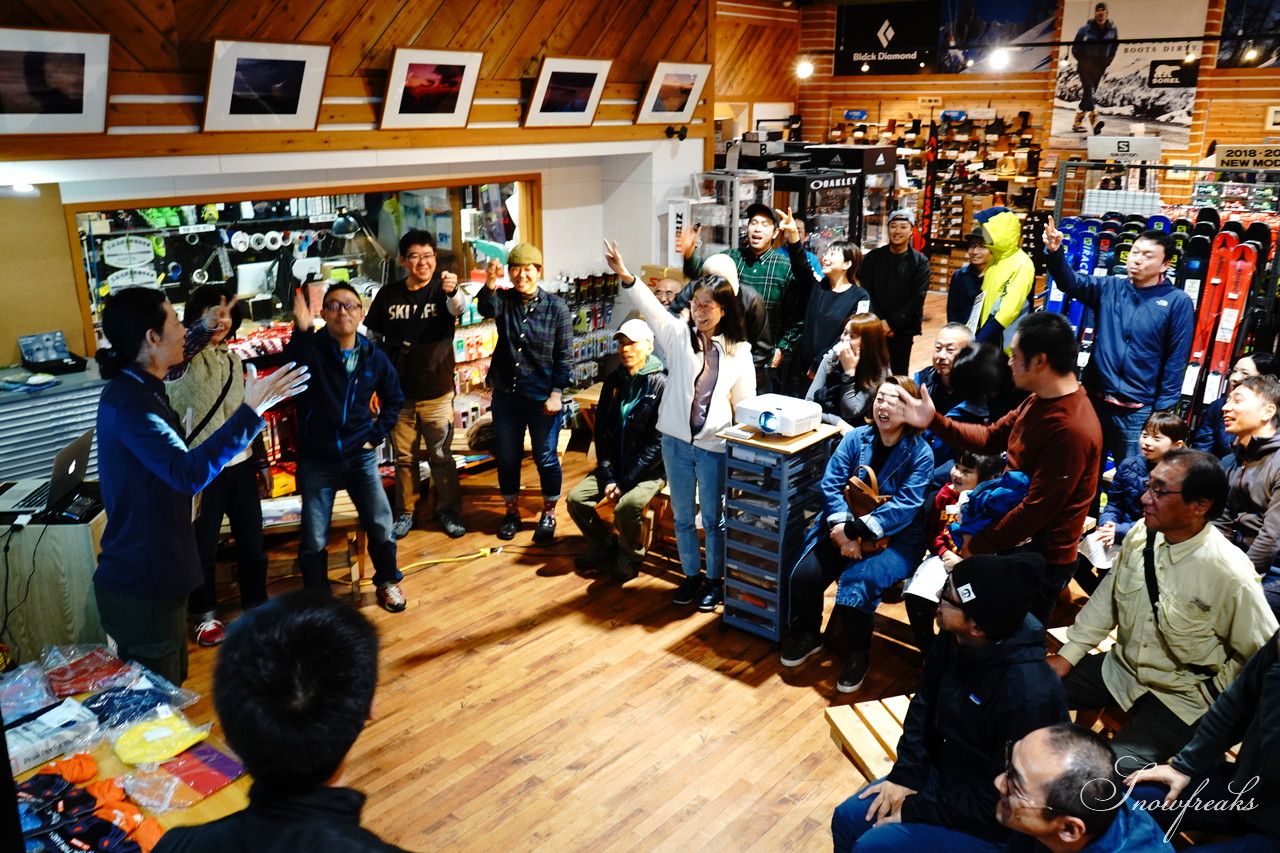 ビッグマウンテンスキーヤー・山木匡浩の『ミニスキーの夕べ 山木ひとり編』in Mt.石井スポーツ札幌桑園店